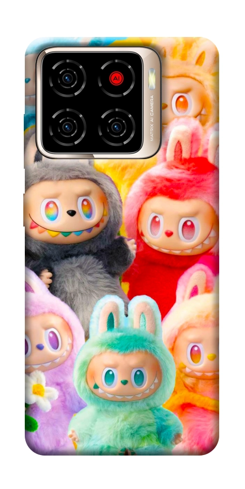 Чехол Rainbow labubu для ZTE Blade A56
