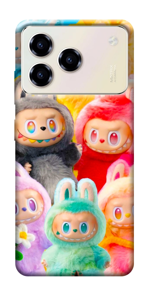 Чехол Rainbow labubu для ZTE Blade A76 4G