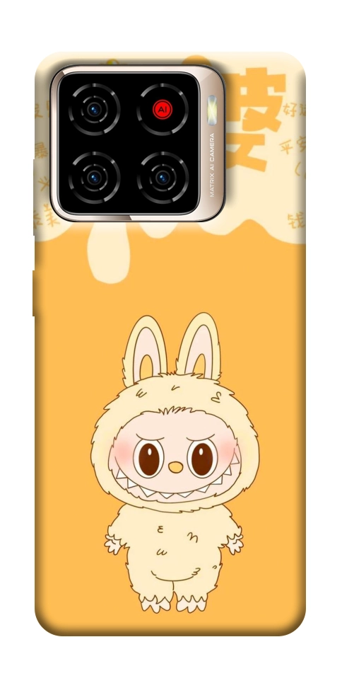 Чехол Yellow labubu для ZTE Blade A56