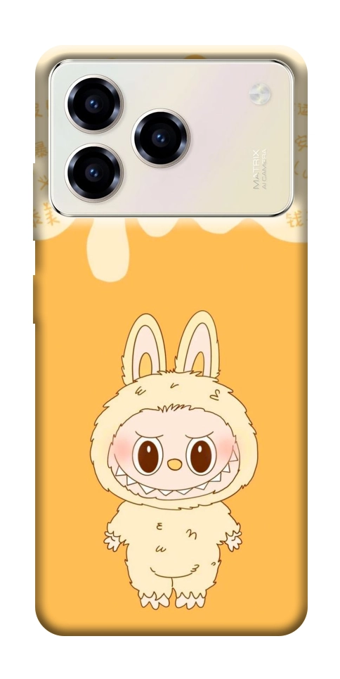 Чехол Yellow labubu для ZTE Blade A76 4G