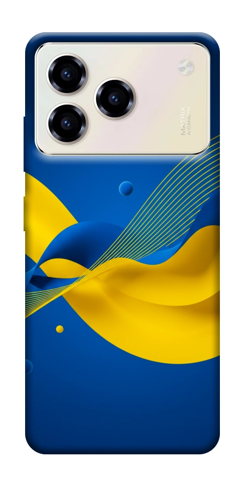Чехол Жовто-синя гармонія для ZTE Blade A76 4G