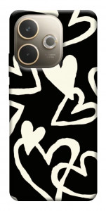 Чехол Black and white hearts для Oppo A5 Pro 4G