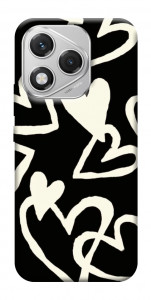 Чехол Black and white hearts для Huawei Honor 400 Lite