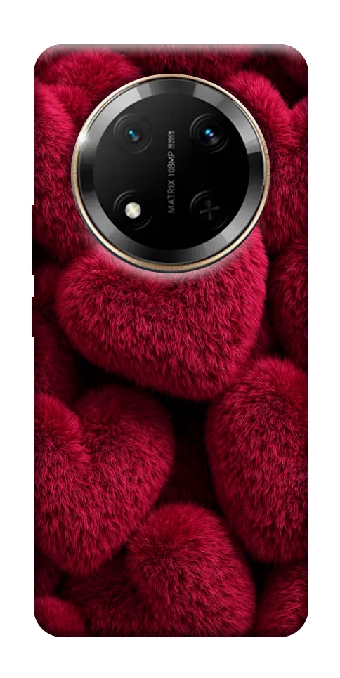 Чехол Fluffy hearts для Huawei Honor X9c