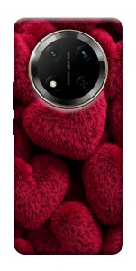 Чехол Fluffy hearts для Huawei Honor X9c