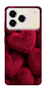 Чохол Fluffy hearts для ZTE Blade A76 4G