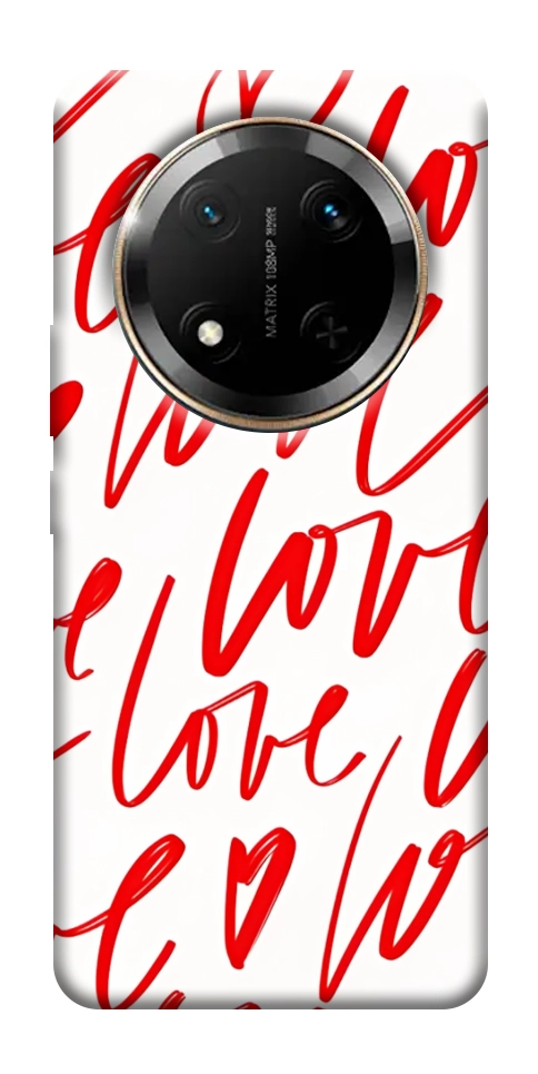 Чехол Love handwriting для Huawei Honor X9c