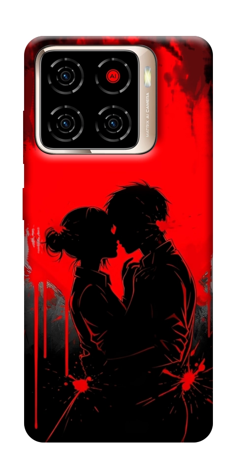 Чехол Silhouette couple для ZTE Blade A56
