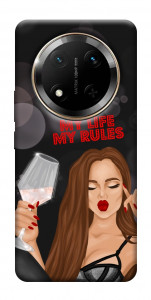 Чехол My life my rules для Huawei Honor X9c