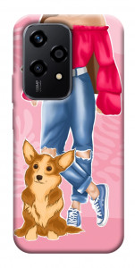 Чехол Girl and corgi для Huawei Honor 200 Lite