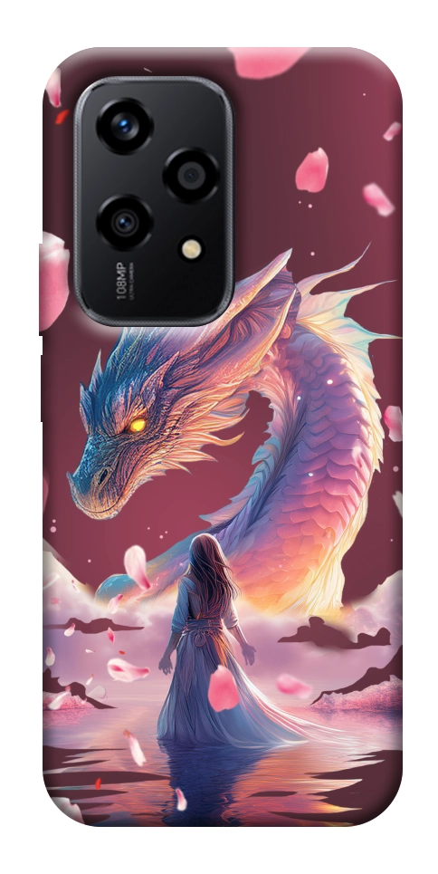 Чехол Girl and dragon для Huawei Honor 200 Lite