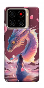 Чохол Girl and dragon для ZTE Blade A56
