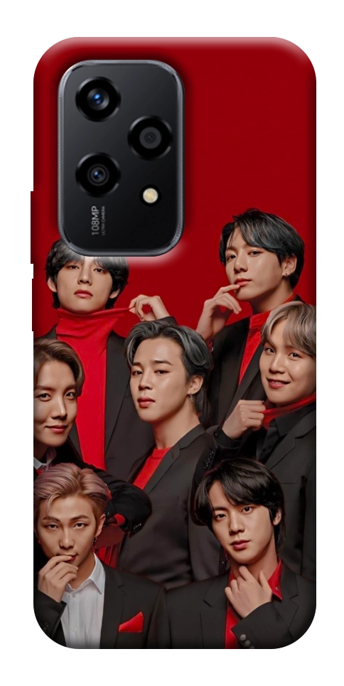 Чехол BTS in red для Huawei Honor 200 Lite