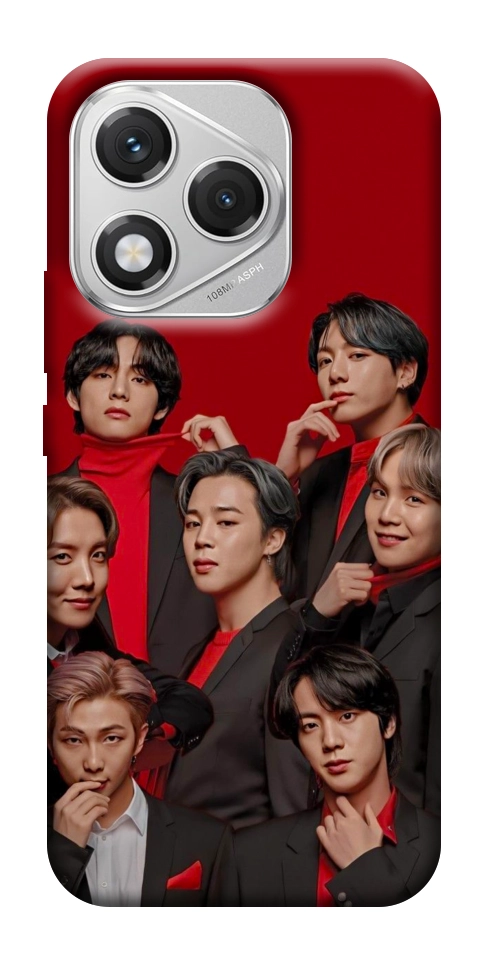 Чехол BTS in red для Huawei Honor 400 Lite