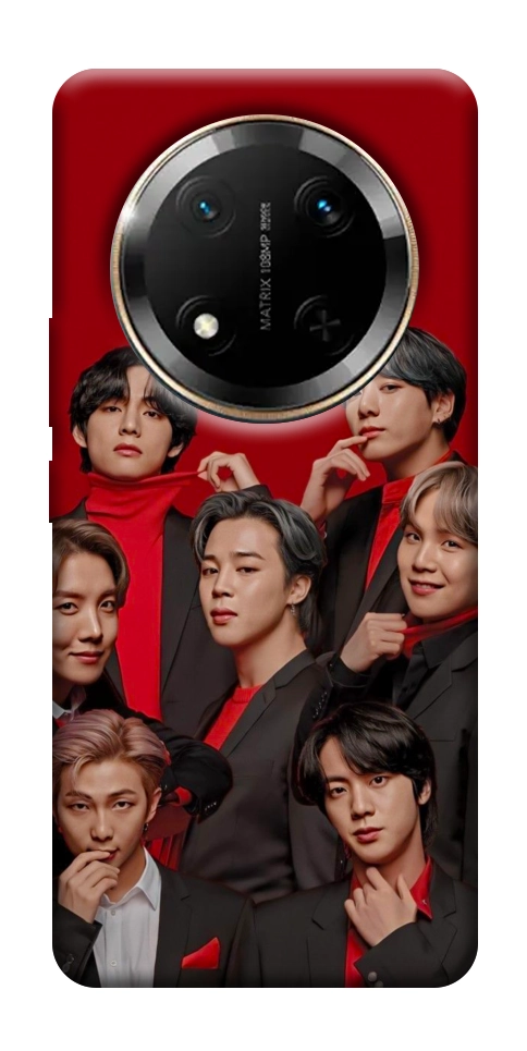 Чехол BTS in red для Huawei Honor X9c