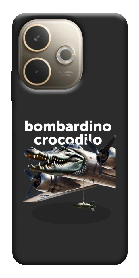 Чехол Bombardino Crocodilo volante для Oppo A5 Pro 4G
