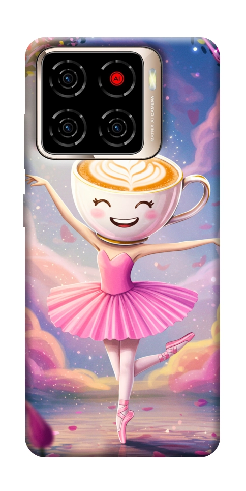 Чехол Ballerina illustration для ZTE Blade A56