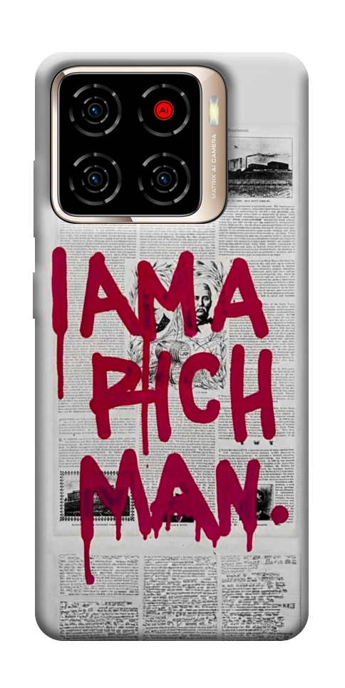Чехол Mom I am a rich man для ZTE Blade A56