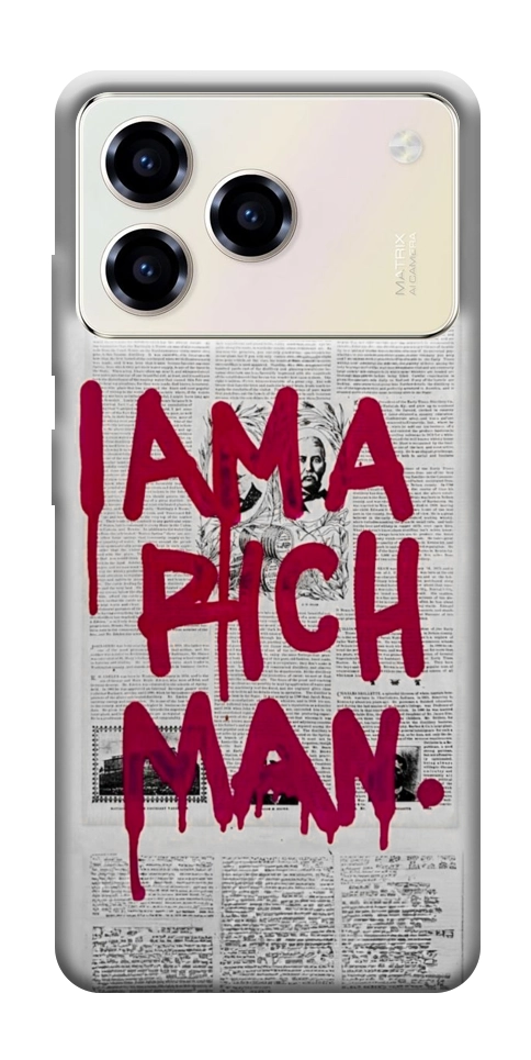 Чехол Mom I am a rich man для ZTE Blade A76 4G