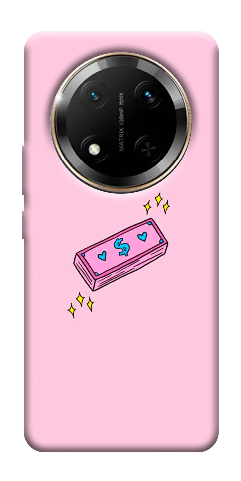 Чехол Simple pink money для Huawei Honor X9c