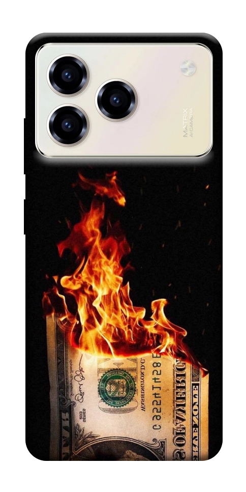 Чехол Money burn для ZTE Blade A76 4G