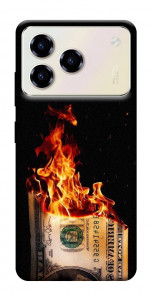 Чехол Money burn для ZTE Blade A76 4G