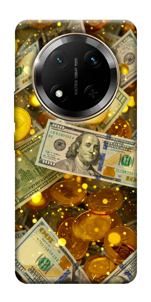Чехол Gold and dollars для Huawei Honor X9c