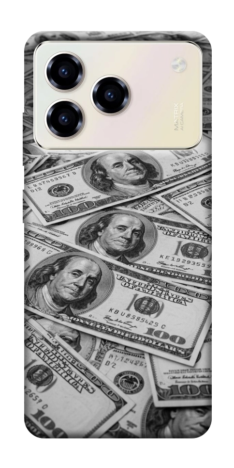 Чехол Dollars background для ZTE Blade A76 4G