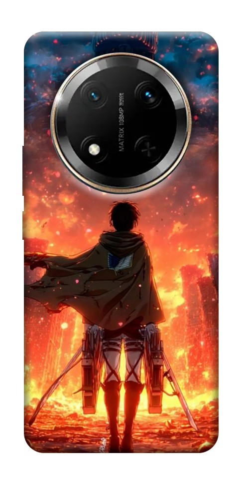 Чехол Attack on titan eren для Huawei Honor X9c