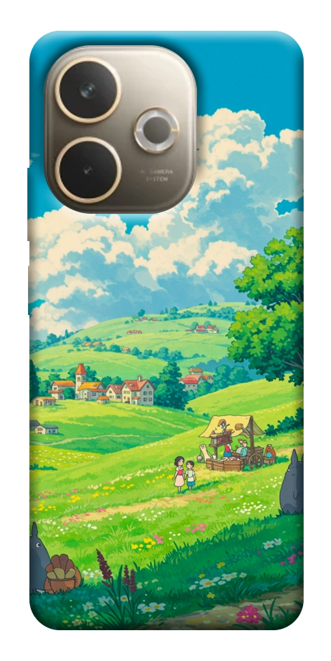 Чехол Miyazaki landscape для Oppo A5 Pro 4G