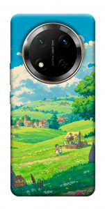 Чехол Miyazaki landscape для Huawei Honor X9c