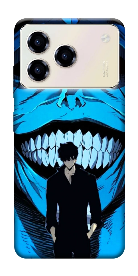 Чехол Solo leveling blue vibe для ZTE Blade A76 4G
