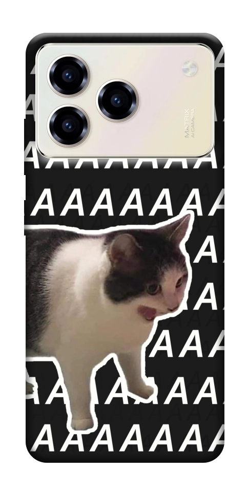Чохол Сat screaming для ZTE Blade A76 4G