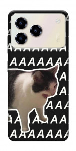 Чехол Сat screaming для ZTE Blade A76 4G