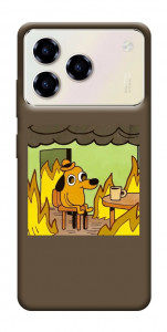Чехол Dog in the fire для ZTE Blade A76 4G