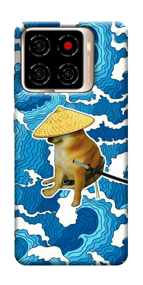 Чехол Sad dog samurai для ZTE Blade A56