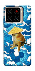 Чехол Sad dog samurai для ZTE Blade A56