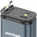 Фото АЗП Amaya ACC-CL11 PD57.5W+QC3.0 (1USB-A/1C) з retractable cable Type-C + Lightning (Gray) на vchehle.ua