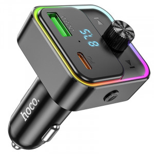 АЗУ FM модулятор Hoco E81 Fantasy PD30W+QC3.0 (1USB-A/1C)
