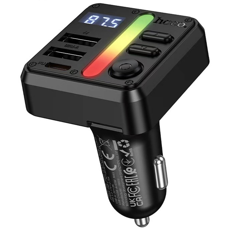 АЗП FM модулятор Hoco E89 Libre PD30W+QC3.0 45W (1USB-A/1C)