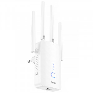 Беспроводной Wi-Fi репитер Hoco HI35 300Mbs 2.4GHz