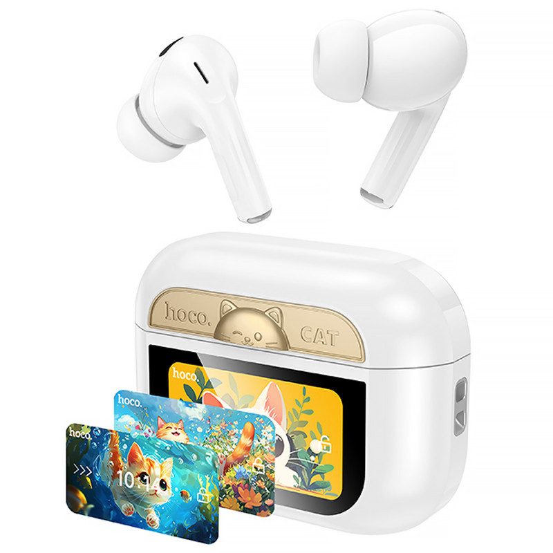 Беспроводные TWS наушники Hoco EW88 Rampino with Touch Screen ANC (White)