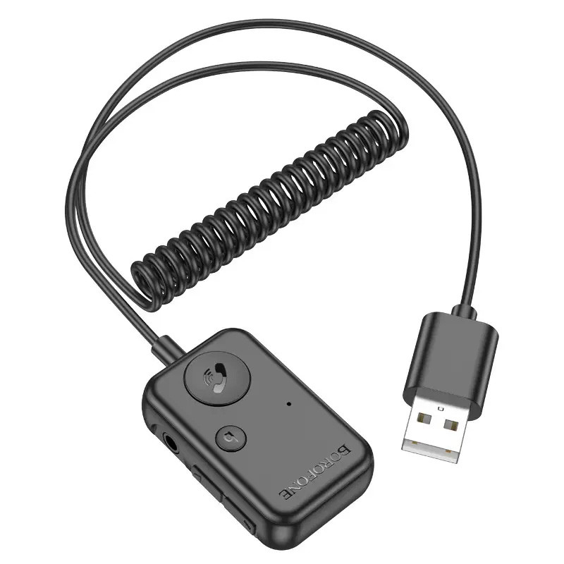 Фото Bluetooth аудио ресивер Borofone BC49 June (USB-A) (Black) на vchehle.ua