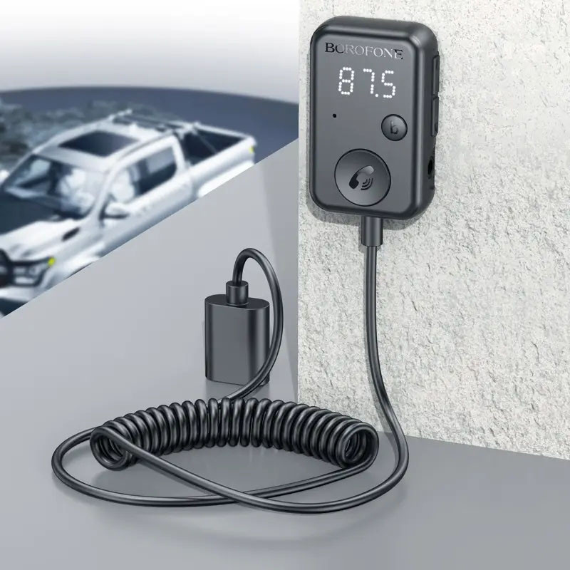 Bluetooth аудио ресивер Borofone BC49 June (USB-A) (Black) в магазине vchehle.ua