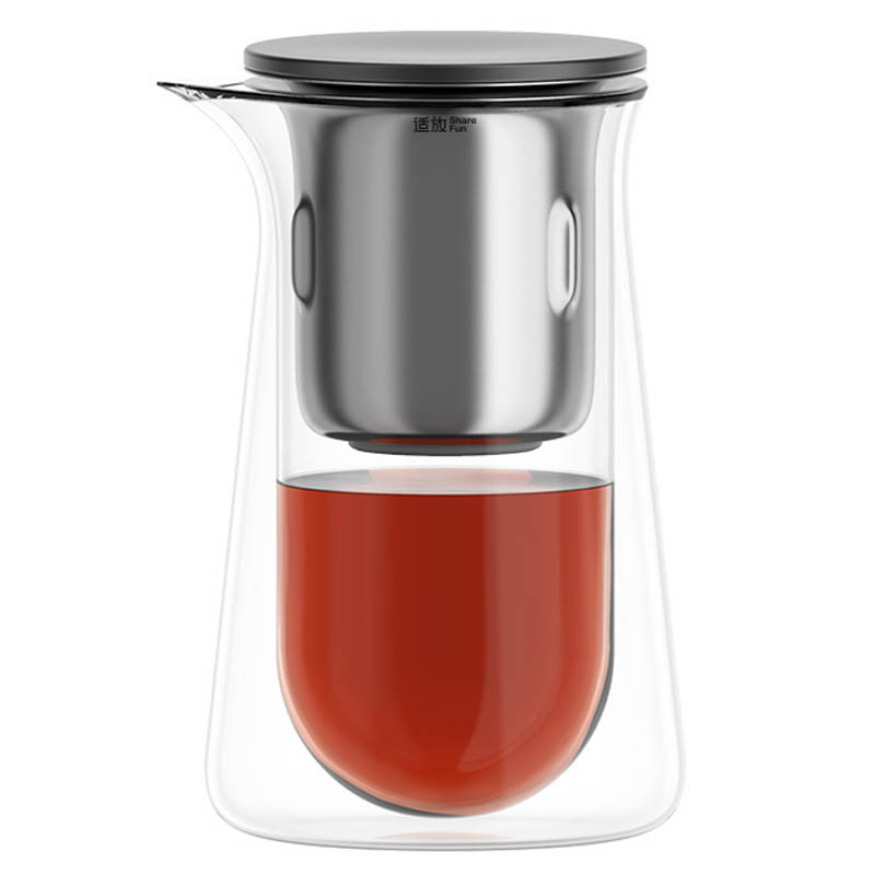 Чайник для заваривания TeaPot D-50 Press type 600ml (Transparent)