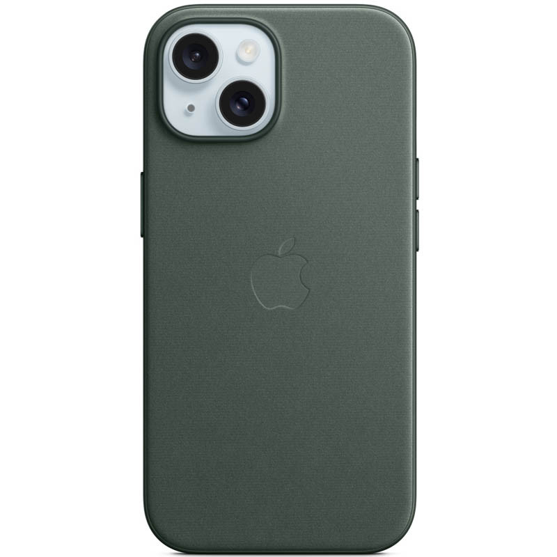 Чохол FineWoven (AAA) with Magnetic Fit на Apple iPhone 15 (6.1") (Ever Green)