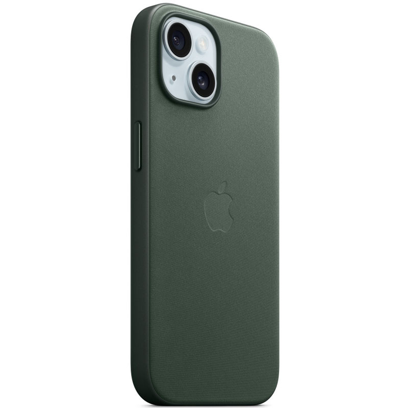 Фото Чохол FineWoven (AAA) with Magnetic Fit на Apple iPhone 15 (6.1") (Ever Green) на vchehle.ua