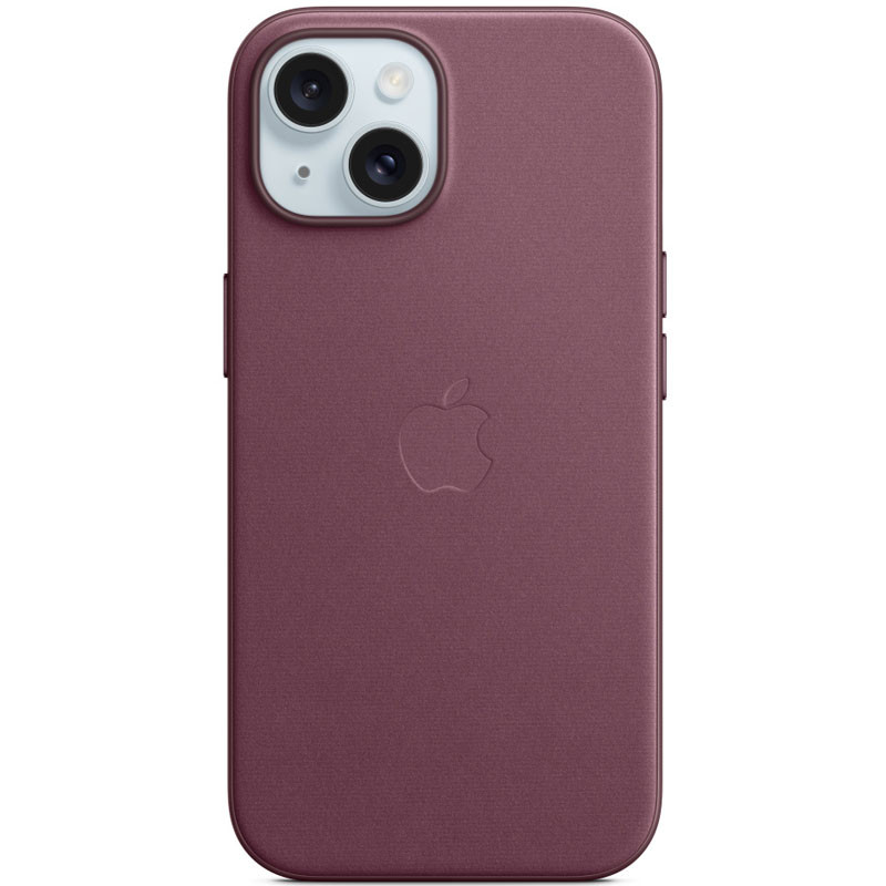 Чохол FineWoven (AAA) with Magnetic Fit на Apple iPhone 15 (6.1") (Mulberry)