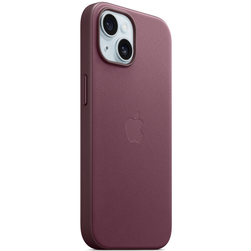 Фото Чохол FineWoven (AAA) with Magnetic Fit на Apple iPhone 15 (6.1") (Mulberry) на vchehle.ua