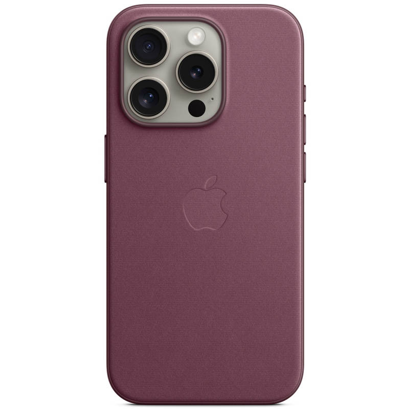 Чохол FineWoven (AAA) with Magnetic Fit на Apple iPhone 15 Pro (6.1") (Mulberry)